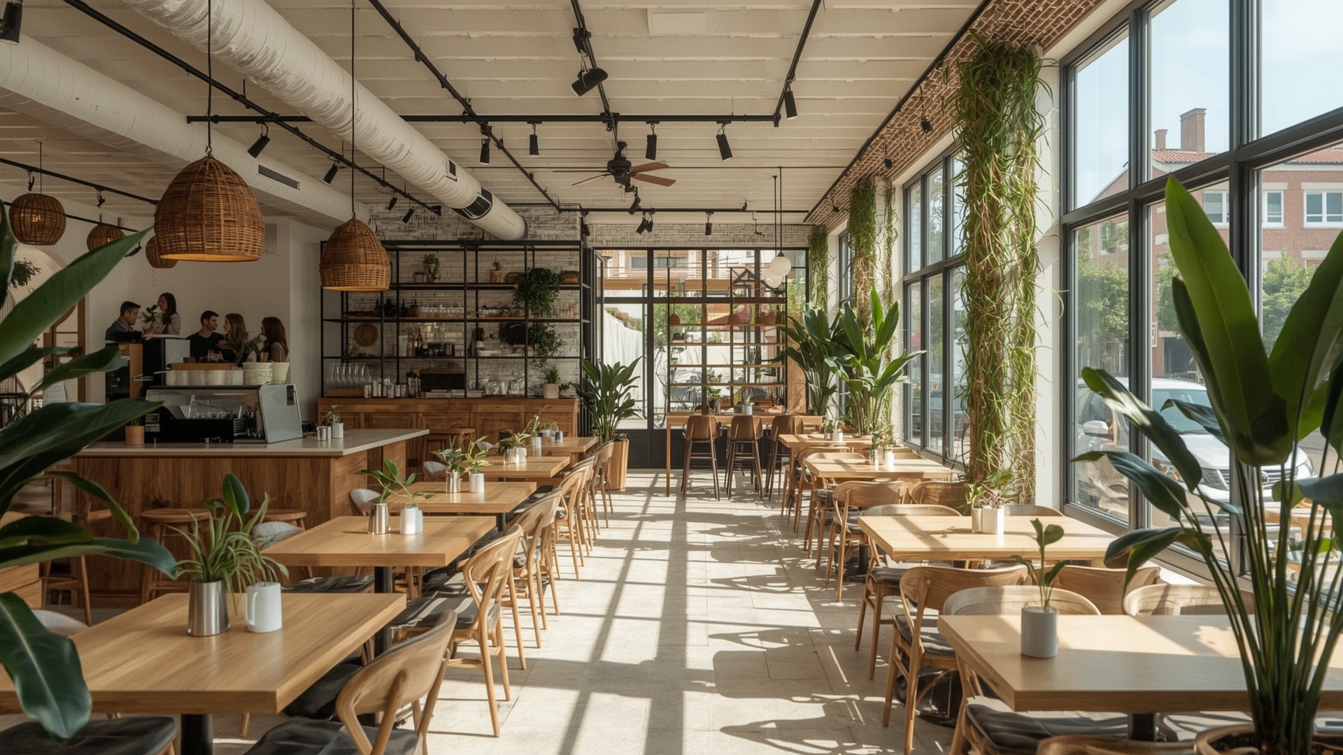 Interior view of the cafe